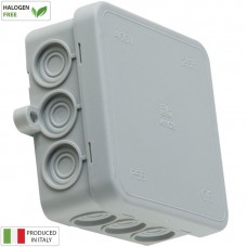 Κουτί Στεγανό 75x75x34mm IP55 Γκρι Elettrocanali EC411C3